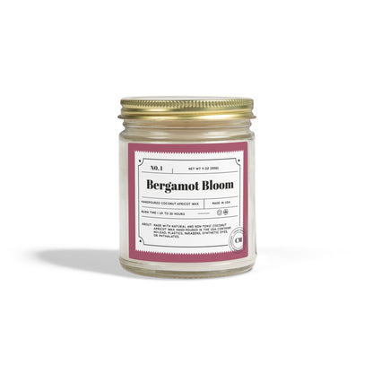 Bergamot Bloom Scented Candles,  ( 9oz)