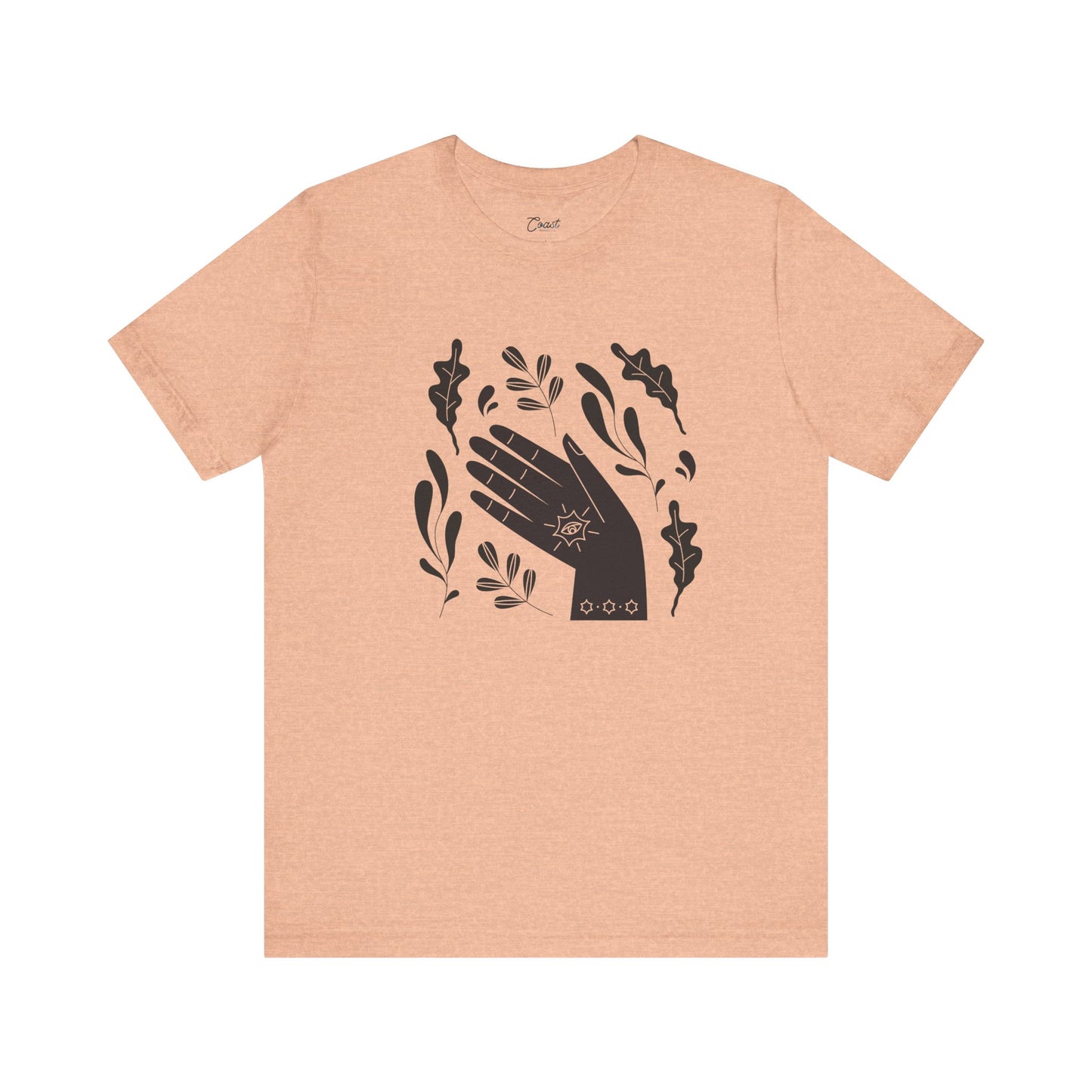 Hands with leaves