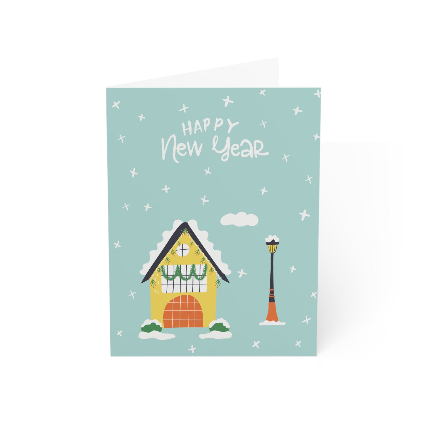 Happy New Year Greeting Card (10 and 30 pcs)