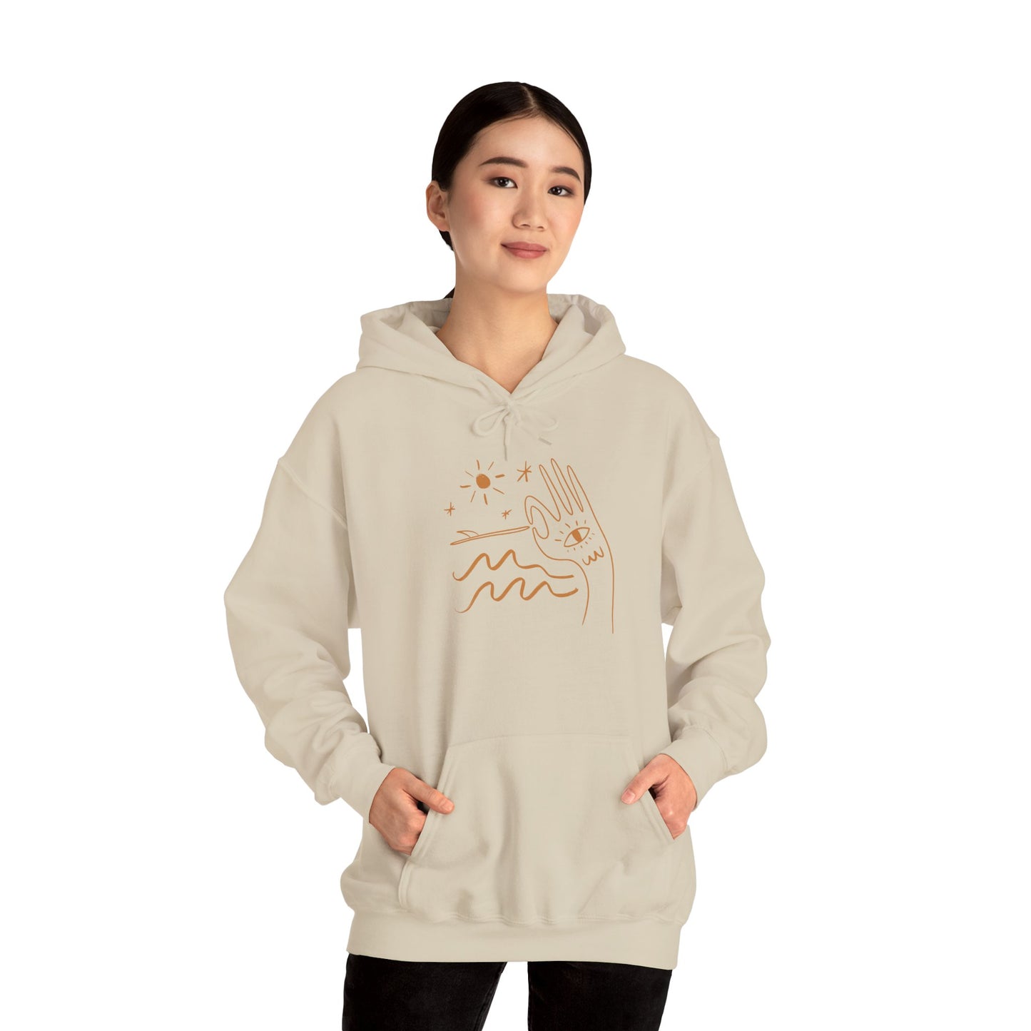 Hand-Ten Unisex Heavy Blend™ Hooded Sweatshirt
