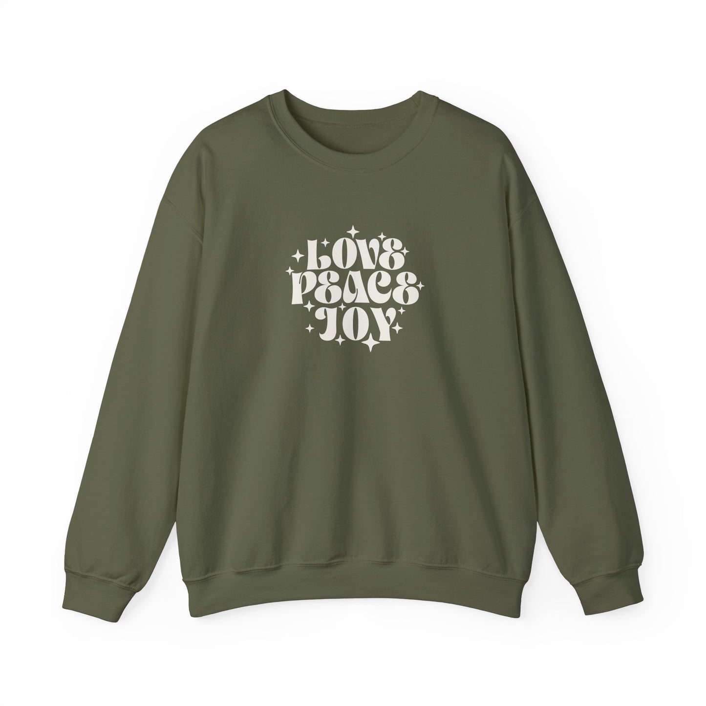 Love Peace Joy Crewneck Sweatshirt