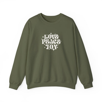 Love Peace Joy Crewneck Sweatshirt