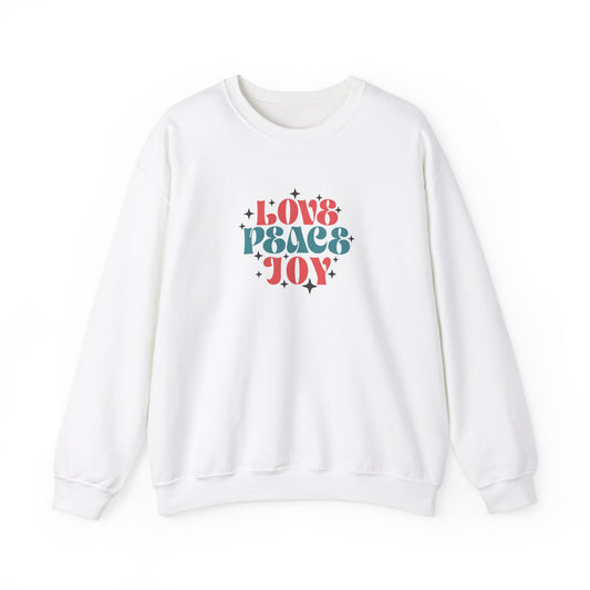 Love Peace Joy Crewneck Sweatshirt