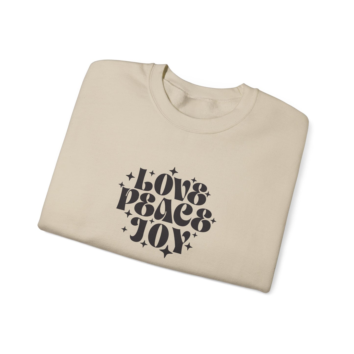 Love Peace Joy Crewneck Sweatshirt